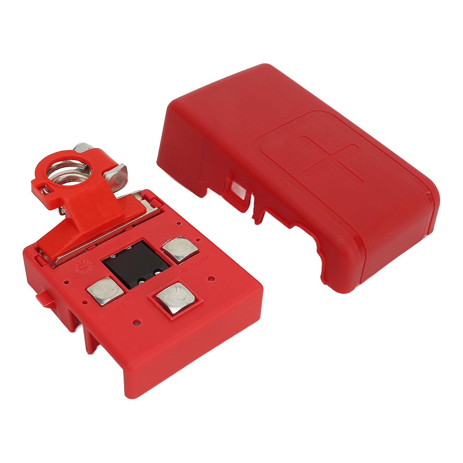 Battery Distribution Terminal Connector DC12‑32V Quick Release Fused Clamps Connector with Lid for Caravans Camper