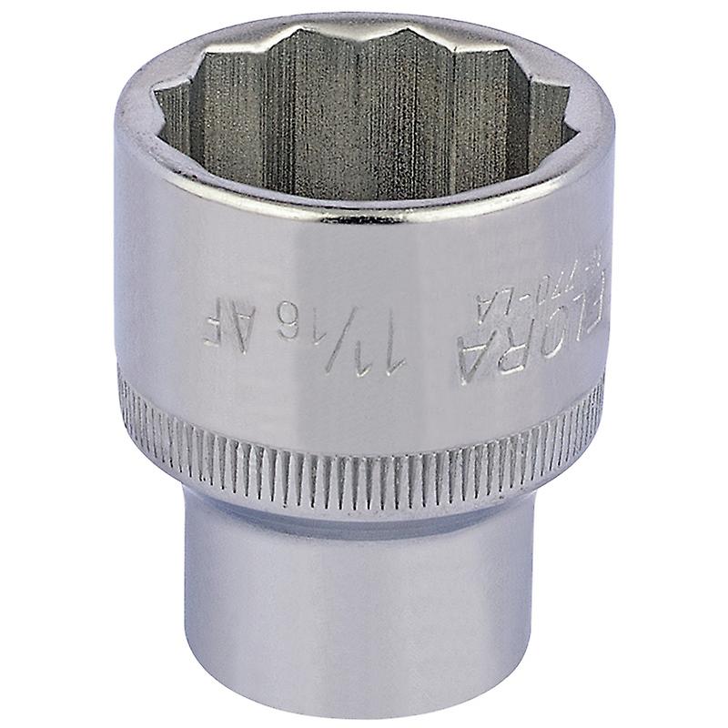 Draper 24484 1.1/16AF 1/2 Square Drive Elora Bi-Hexagon Socket