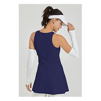 strapless open back dress Girls Pink Lycra Tennis Dress with Shorts main image 1