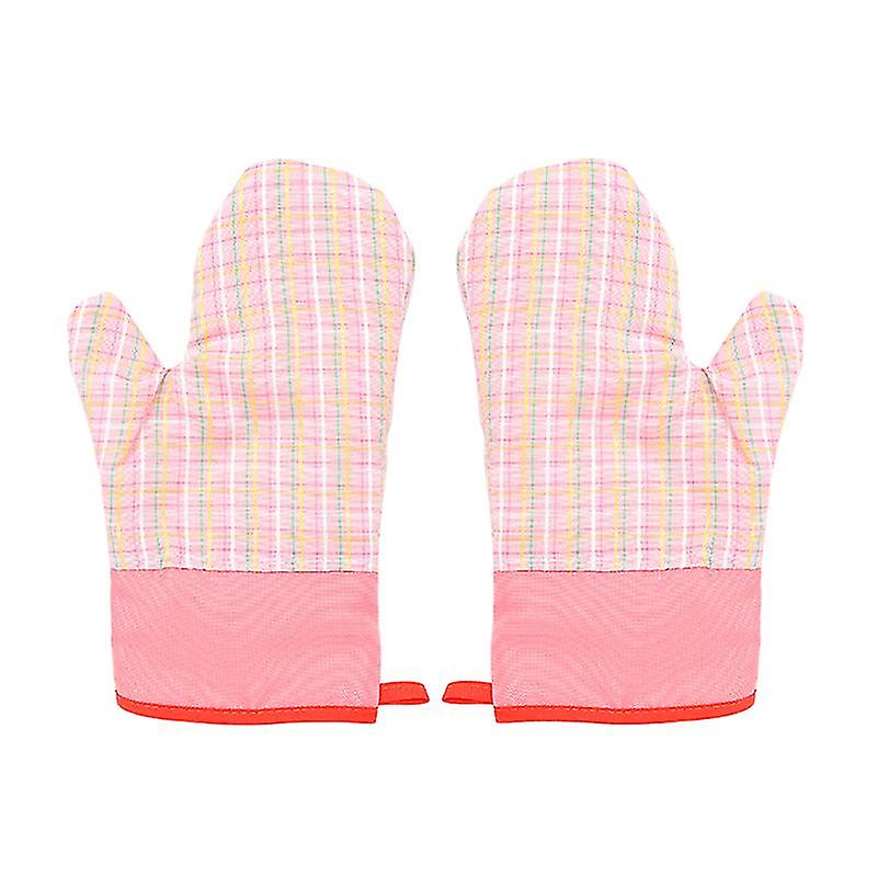 1pair Cross Thickened Oven Gloves