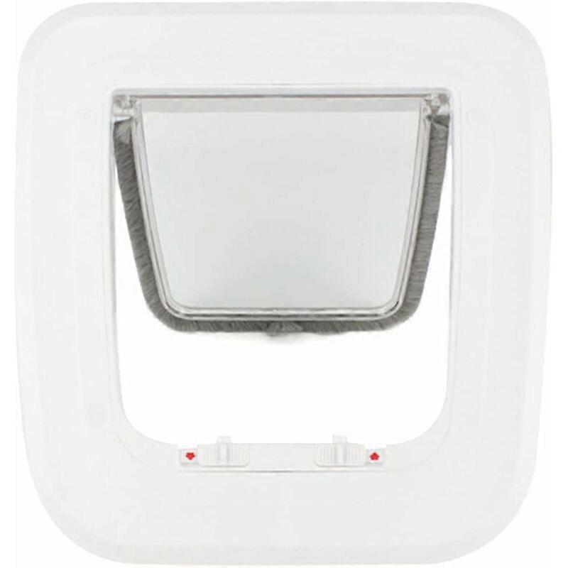 Small Cat Flap, Quick Installation, Easy to Install, 2-Way Lock, Fits All Cat Flaps-White 25 x 24 x 4.5cm -