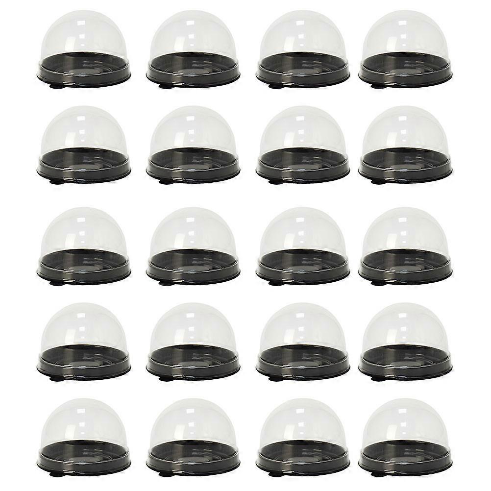 50Pcs Plastic Boxes for Cake Package Cake Containers with Lid Cake Packing Boxes
