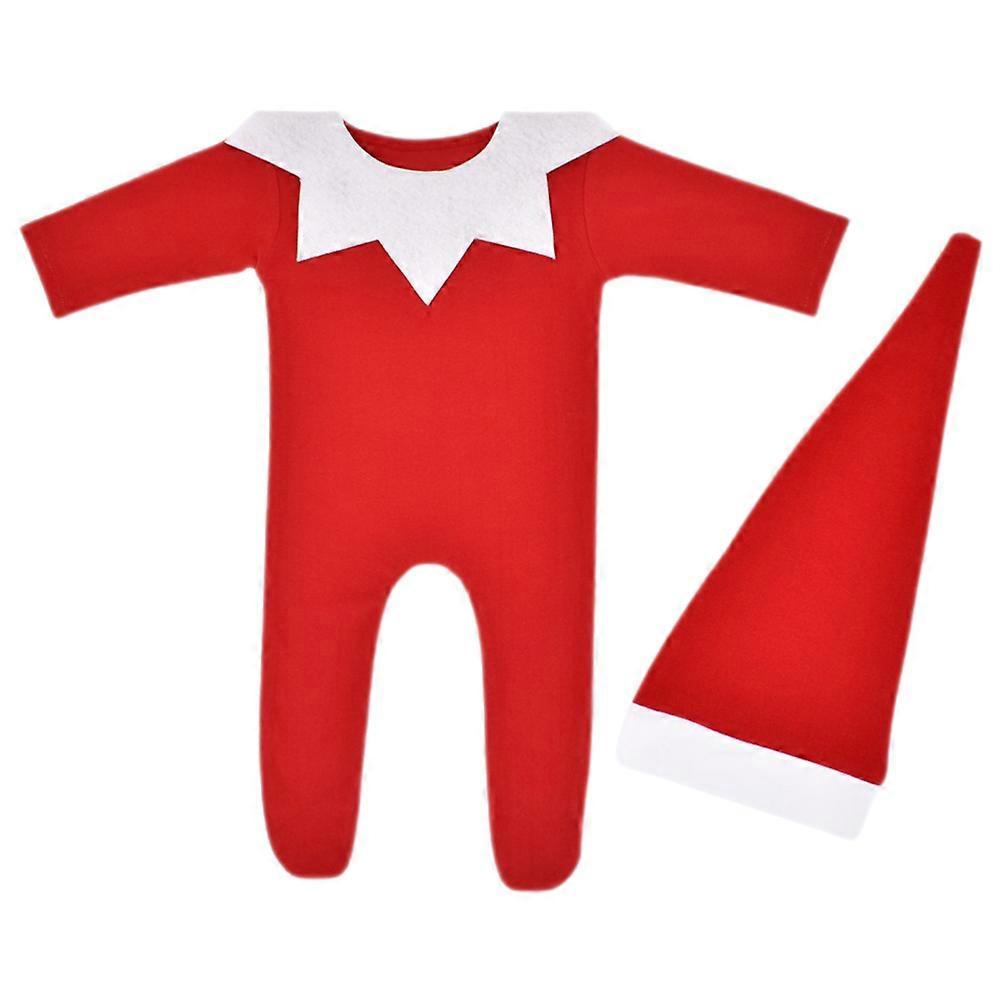 1 ensemble de tenue de photographie pour nouveau-né, vêtements pour bébé, body pour bébé avec col et chapeau