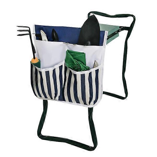 Garden Kneeler Seat Stool With Tool Bag Collapsible Garden