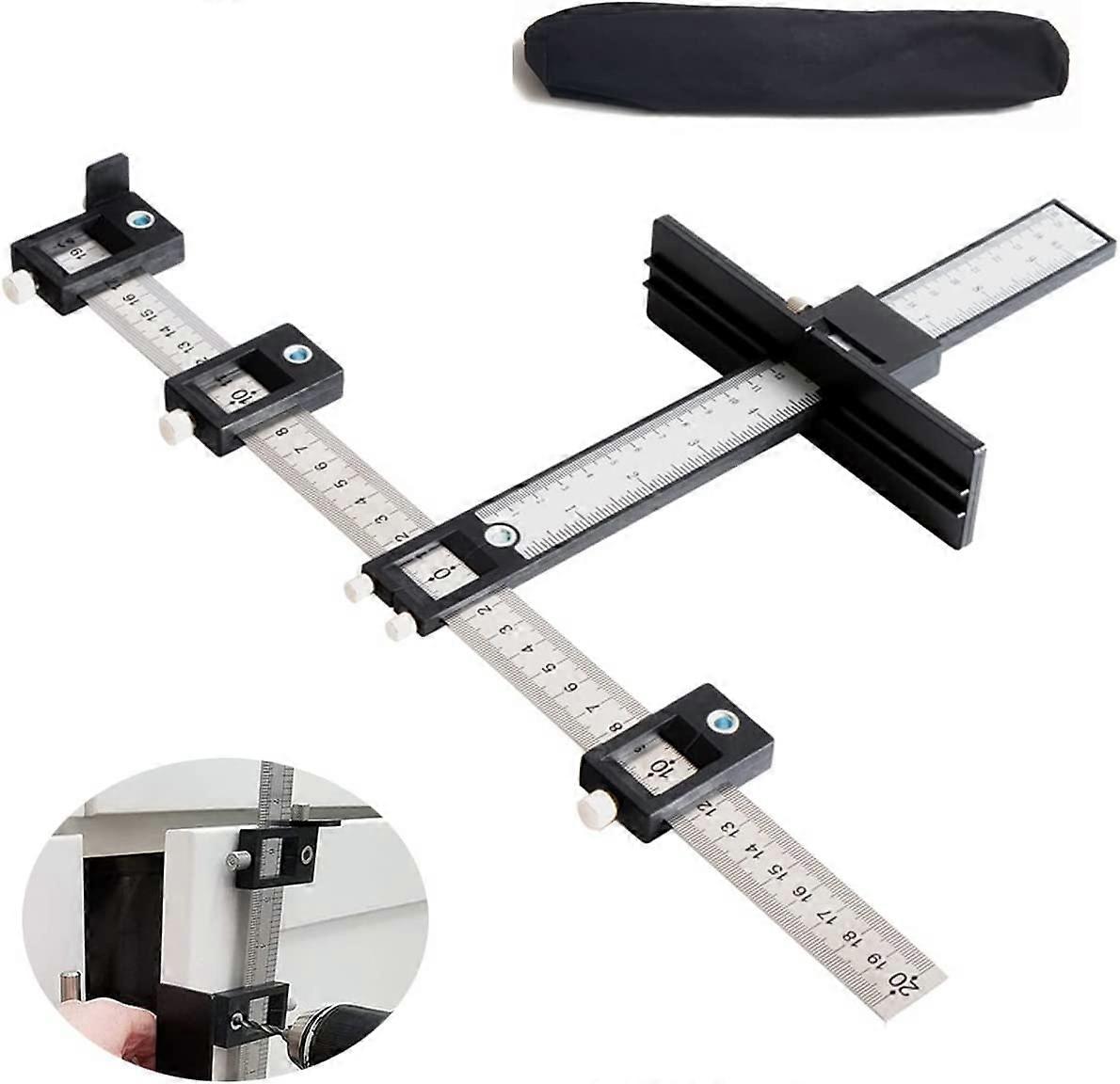 Hole Punch Locators Adjustable Drill Guide Sleeves Cabinet Hardware Fixtures Hole Punch Locator Templates Measuring Tools Wood Drilling Drills Drillin
