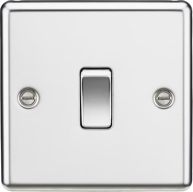 Knightsbridge 20A 1G DP Switch - Rounded Edge Polished Chrome - CL834PC
