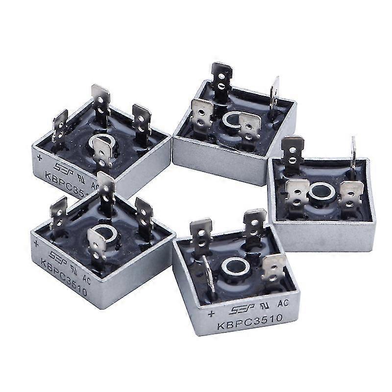 5x 35a Kbpc3510 1000v Metal Case Single Phases Diode Bridge Rectifier New