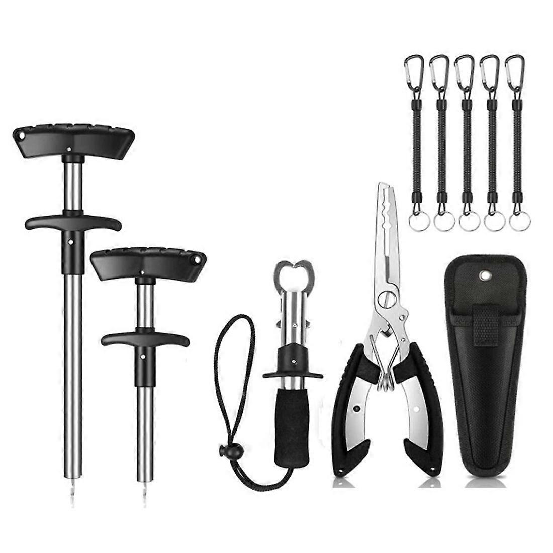 Fishing Tool Set,Hook Remover,Fishing Tongs with Sheath,Fish Control Device,Missing Rope,Portable F