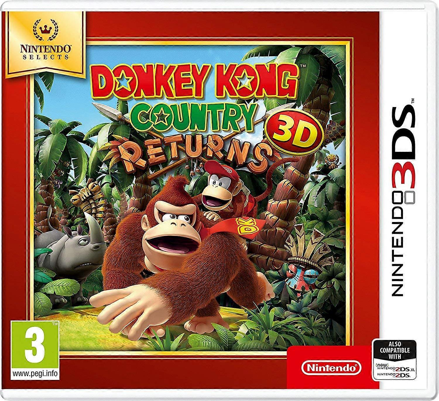Nintendo Selects - Donkey Kong Country Returns (Nintendo 3DS) - PAL - New & Sealed