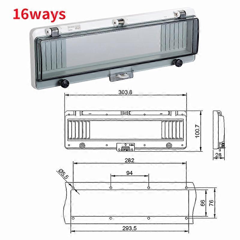 Circuit Breaker Transparent Waterproof Box Window Distribution Box Protect Window Cover Monitor Observation Window Switch Ip67