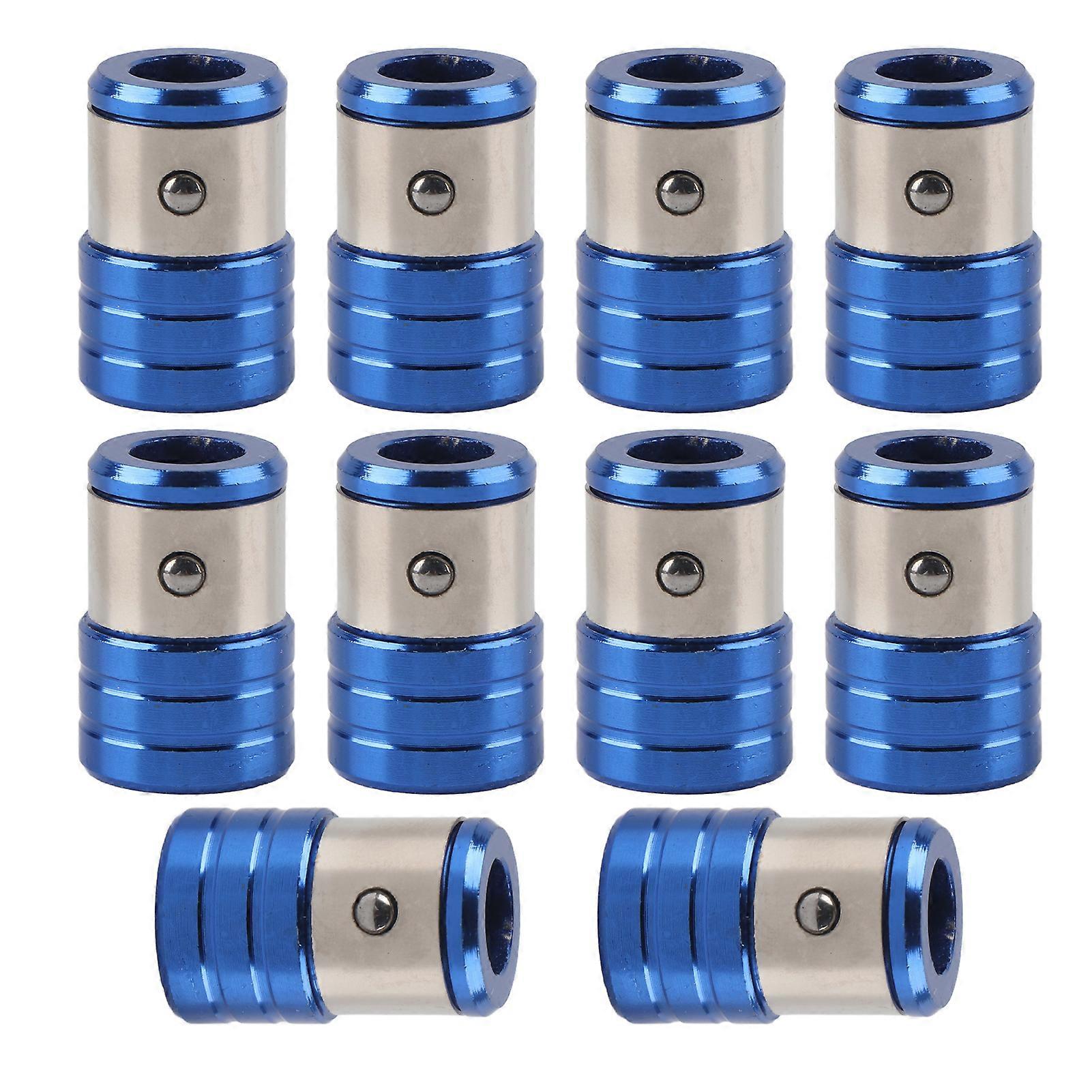 10PCS Screwdriver Magnetic Ring Anti Slip Drill Bits Magnetizer Ring Screwdriver Bit Tool YEMAA