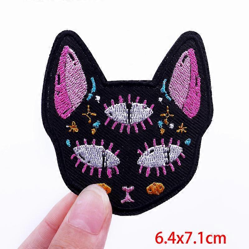 Cartoon/Embroidery Patch Animal Dinosaur Cat Patch Iron On Patches For Clothing thermoadhesive patches On Clothes Jacket Sew DIY