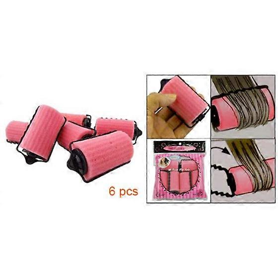 6 PCS Hair Care Roller Style Sponge Curlers For Girl Ladies
