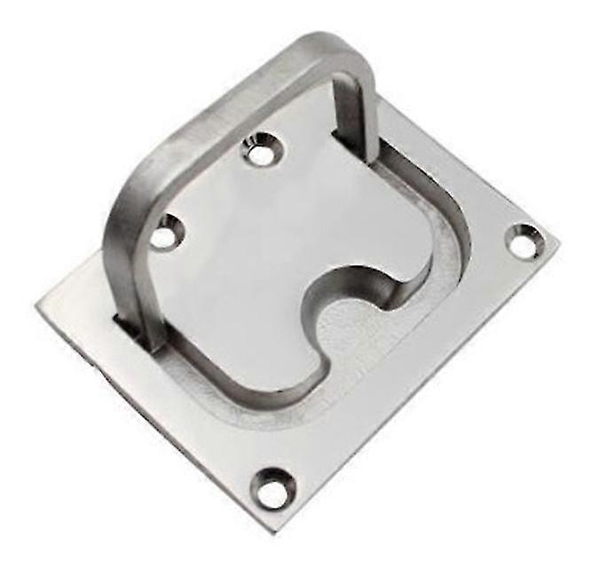 Stainless Steel 316 Square Deck Cover Handle - Silver Finish