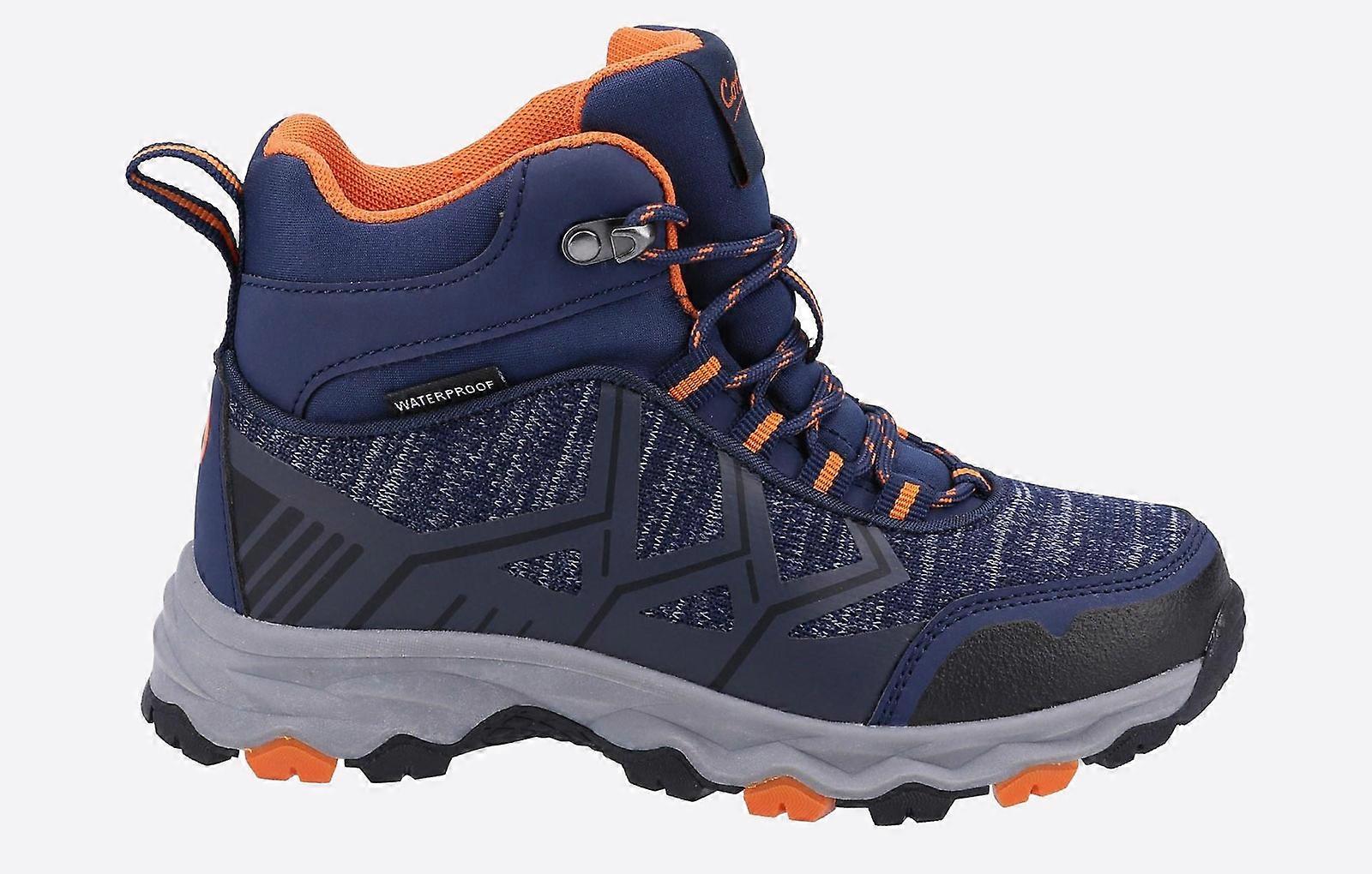 Cotswold Coaley WATERPROOF MEMORY FOAM Hiking Boots Junior Navy