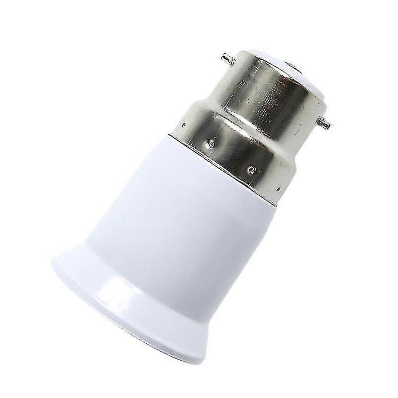 2pcs B22 To E27 Light Socket Adapter Bayonet Lamp Base To Edison E27 Bulb Screw