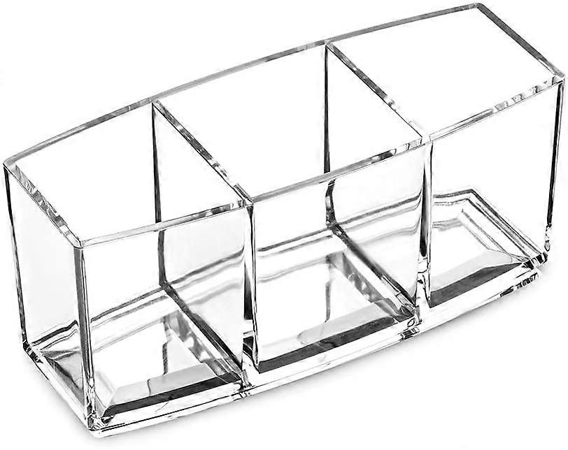 Transparent cosmetic brush holder, storage rack