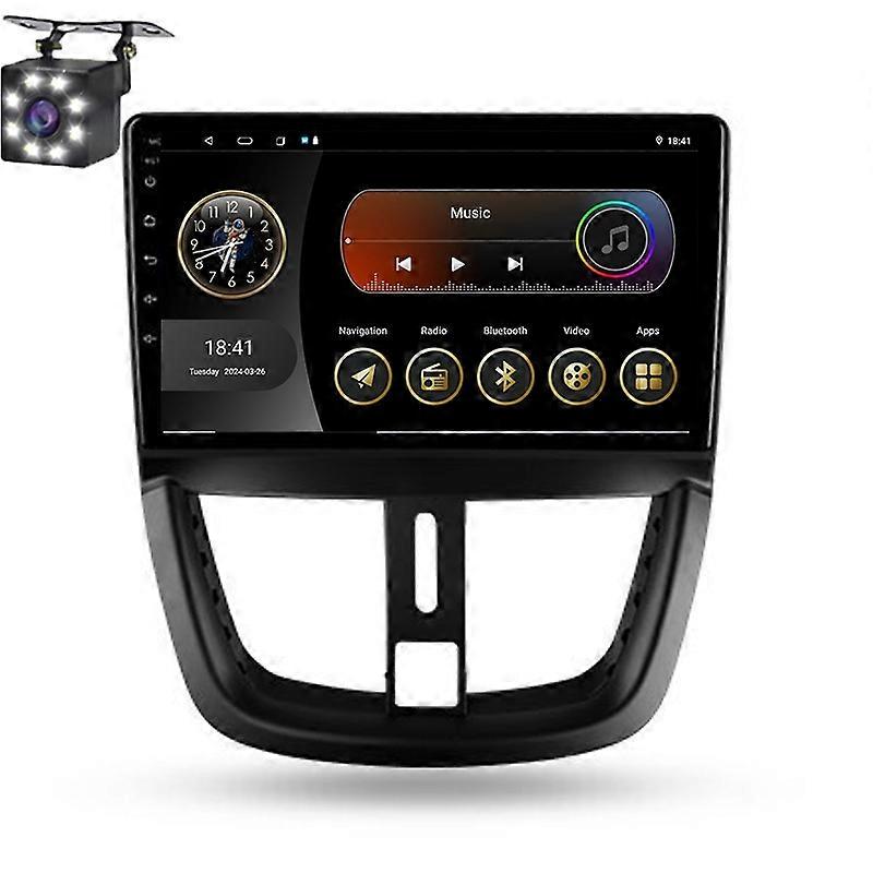 Radio For Peugeot 207 207CC 2006-2015 Wireless CarPlay Android Auto Multimedia Car intelligent