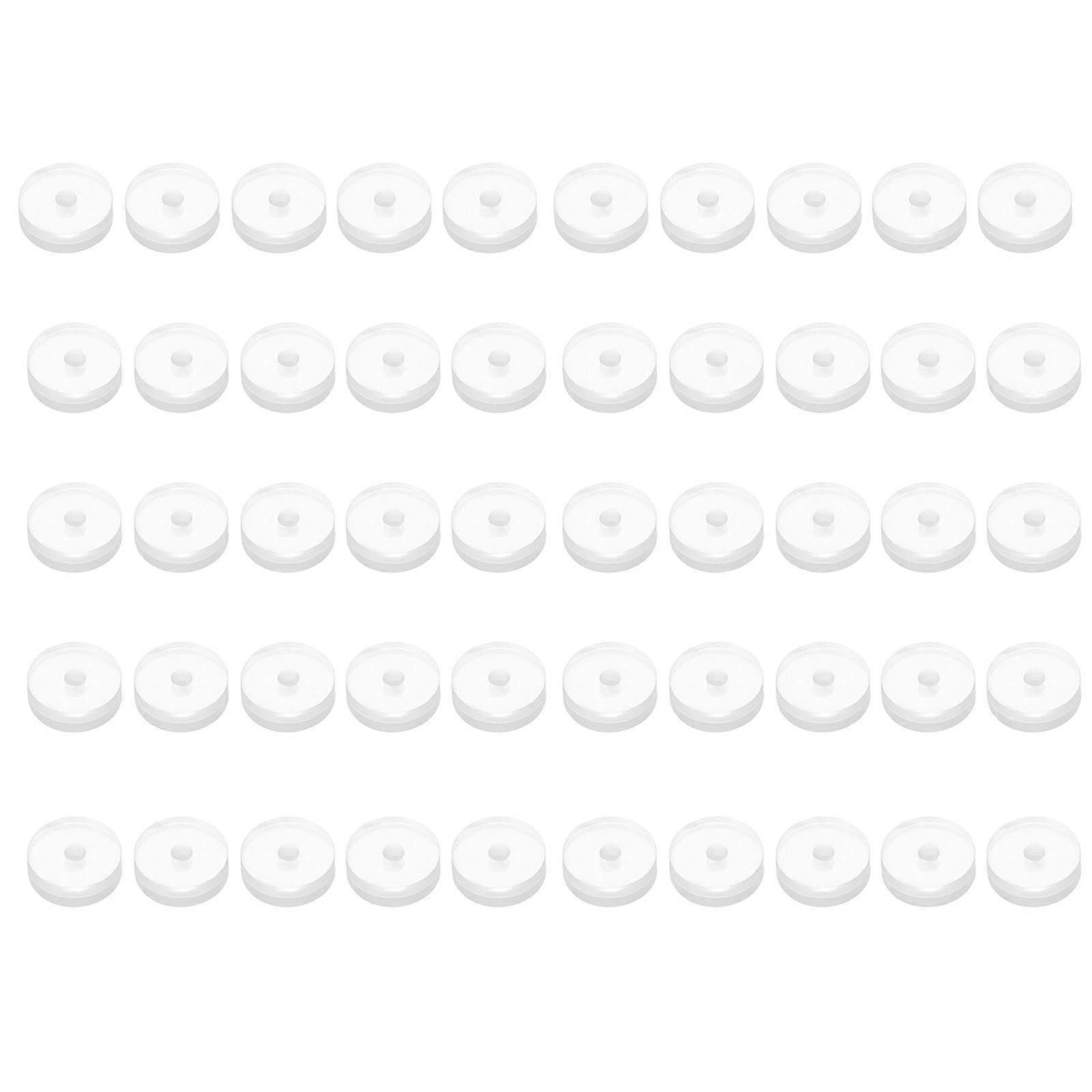 50pcs Silicone Healing Non Pull Piercing Discs pour Piercing Bump 7mm