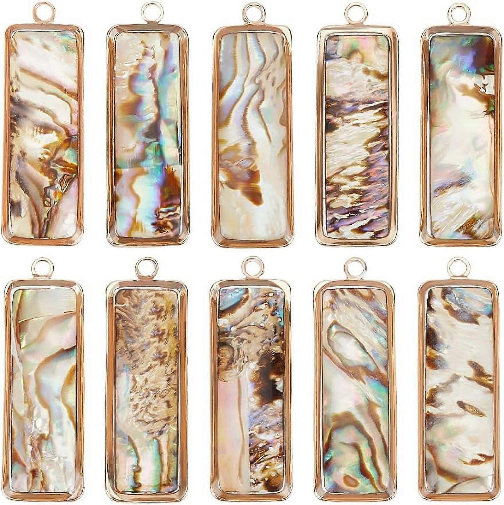 Abalone Shell Charms Paua Shell Pendant Shell Charms for Jewelry Making