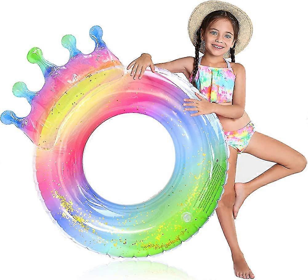 Swimming Ring For Kids, Transparent Floating Swimming Ring With Sequin