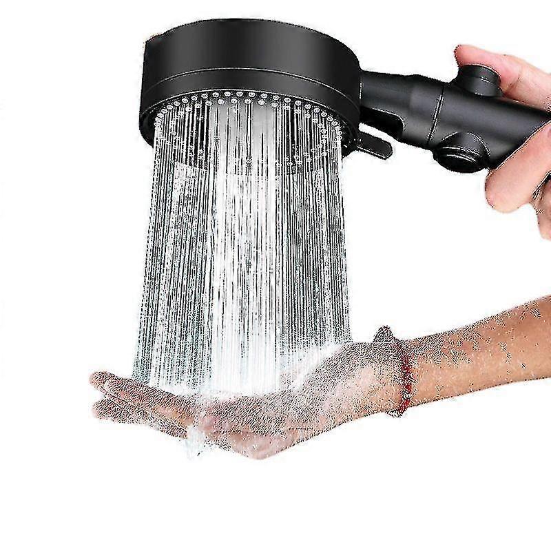 Shower Nozzle, 5-mode Handheld Shower (black)