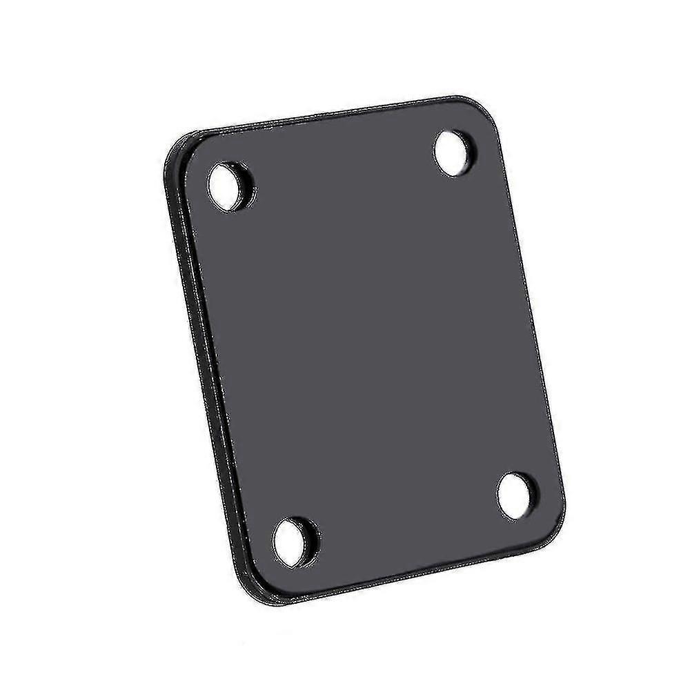 Black Chrome Plated Guitar Neck Plate With 4 Screws