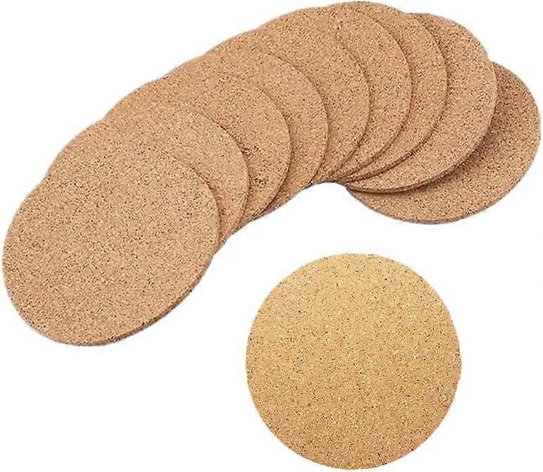 Drink Coasters Set 10 Pcs Cork Cup Pad Reusable Mat for Coffee Beer Mugsno box