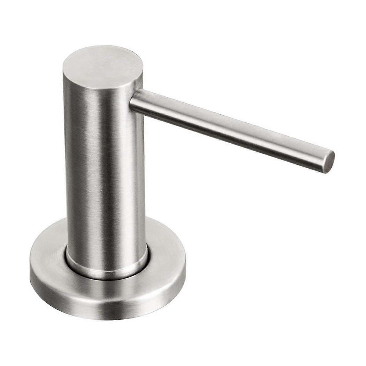Soap Dispenser for Kitchen Sink Brushed Stainless Steel Countertop Pump Hand Lotion Built in Bottle