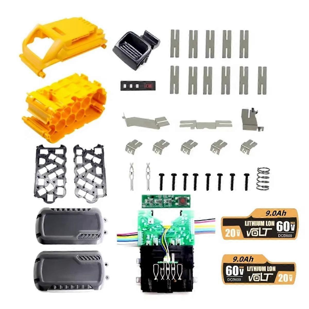 DCB609 15x18650 Battery Plastic Case PCB Charging Protection Circuit Board for Flexvolt 20V 60V DCB