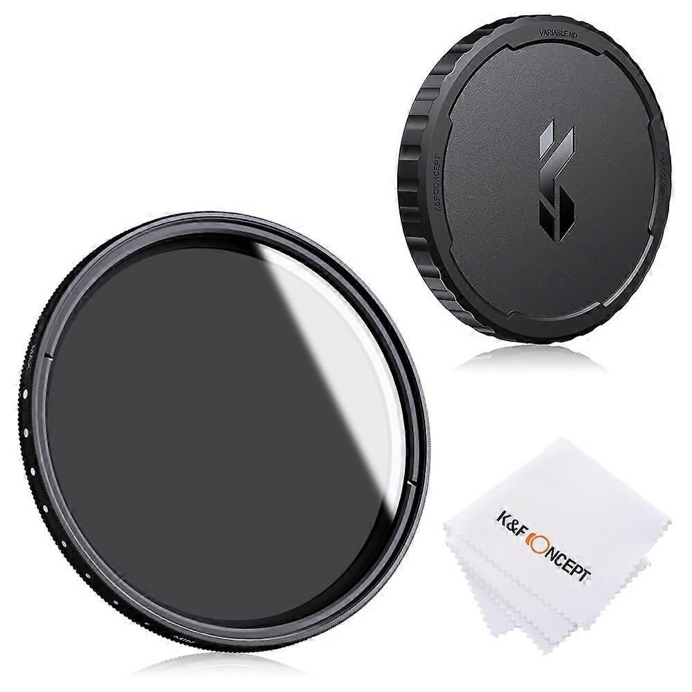 ND2 Ke ND400 ND Filter Lensa Fader Variabel Kepadatan Netral dengan Tutup Lensa dan Kain Pembersih 67Mm 72Mm 77Mm 82Mm