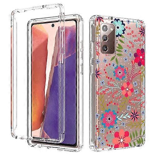 For Samsung Galaxy Note20 2 in 1 High Transparent Painted Shockproof PC + TPU Protective Case