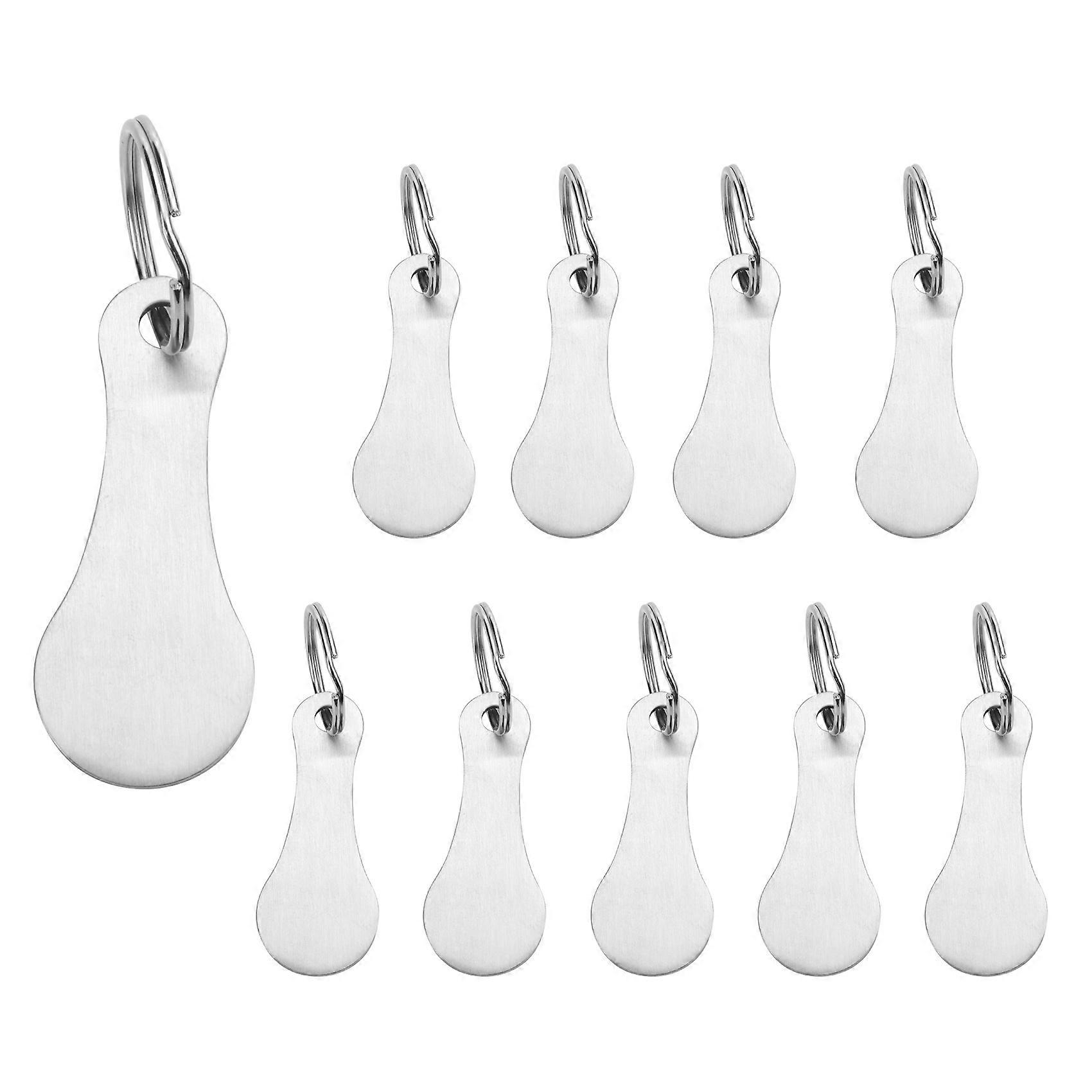 10 Pieces of Stainless Steel Remover- Token As Key Ring-Can Be Detached Directly