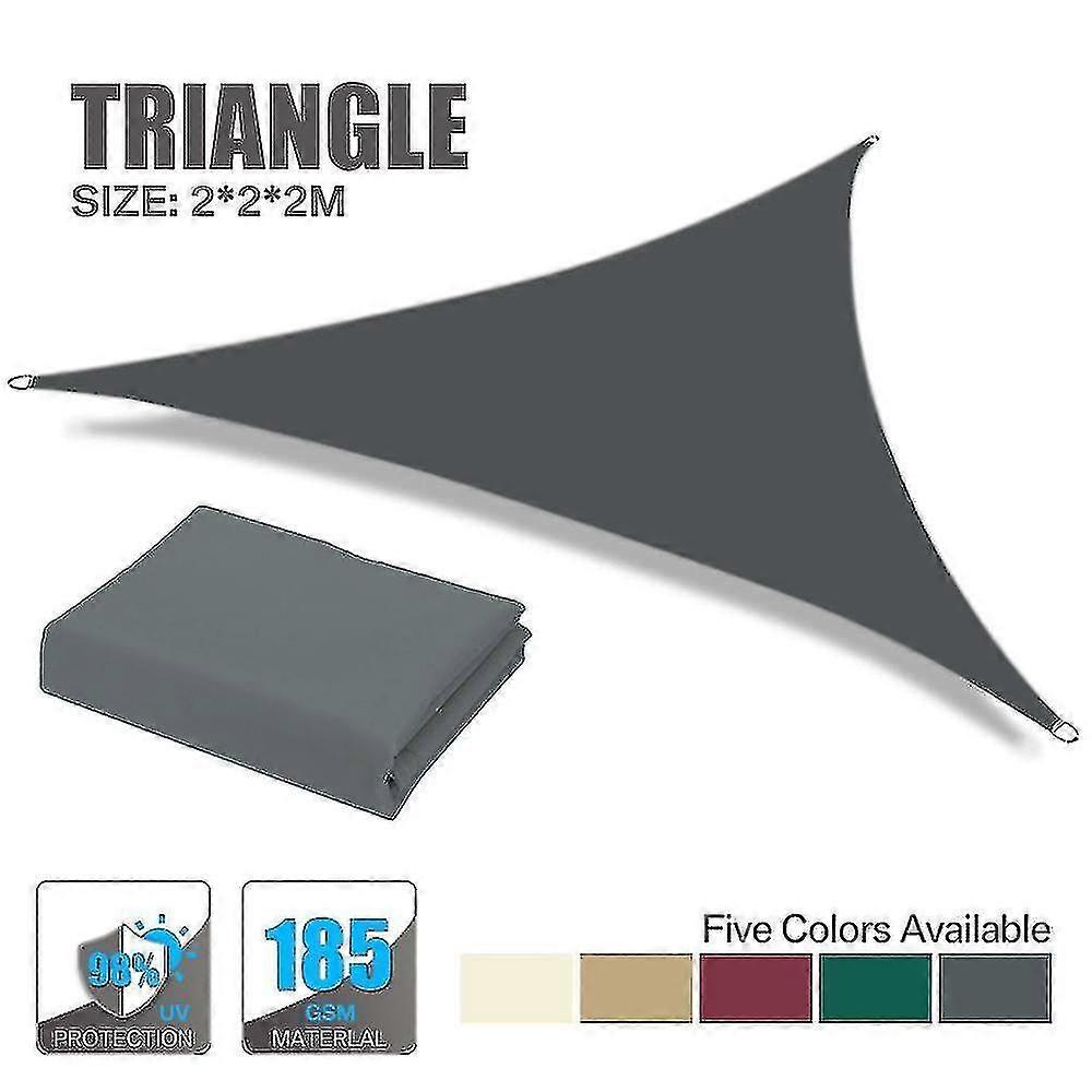 Multi-size Triangular Shade Sail, Anti-ultraviolet, For Outdoor Patio Garden Backyard