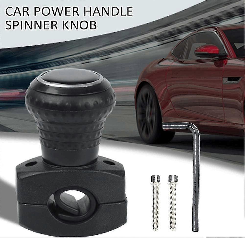 thumbnail image 2 of Geartronics Carbon Spinner Steering Wheel Aid – Power Ball Knob For Car & Truck 2 of 4