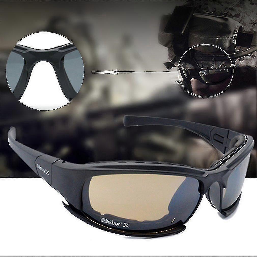 X7 Tactical Shooting Goggles Polarized Cycling Sunglasses With Night Vision
