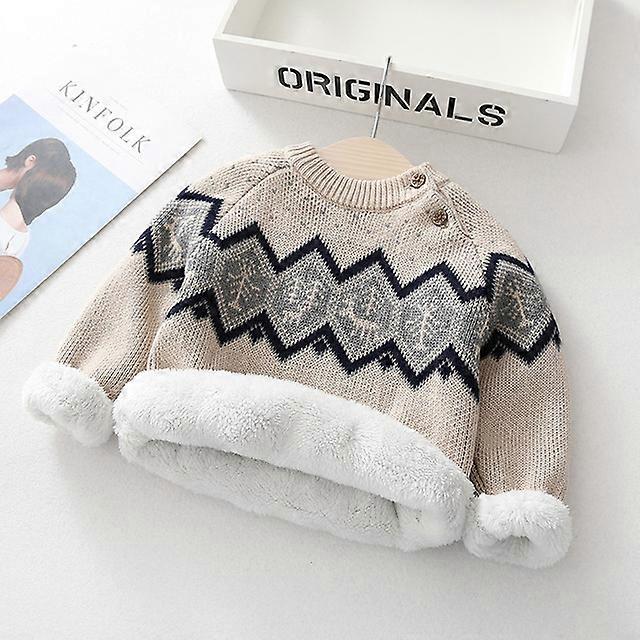 Baby Jungen Rhombus Pinted dicke Pullover