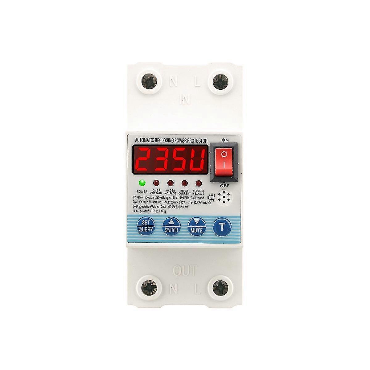 63a Automatic Reclosing Circuit Breaker Over And Under Volta Over Current Protector R