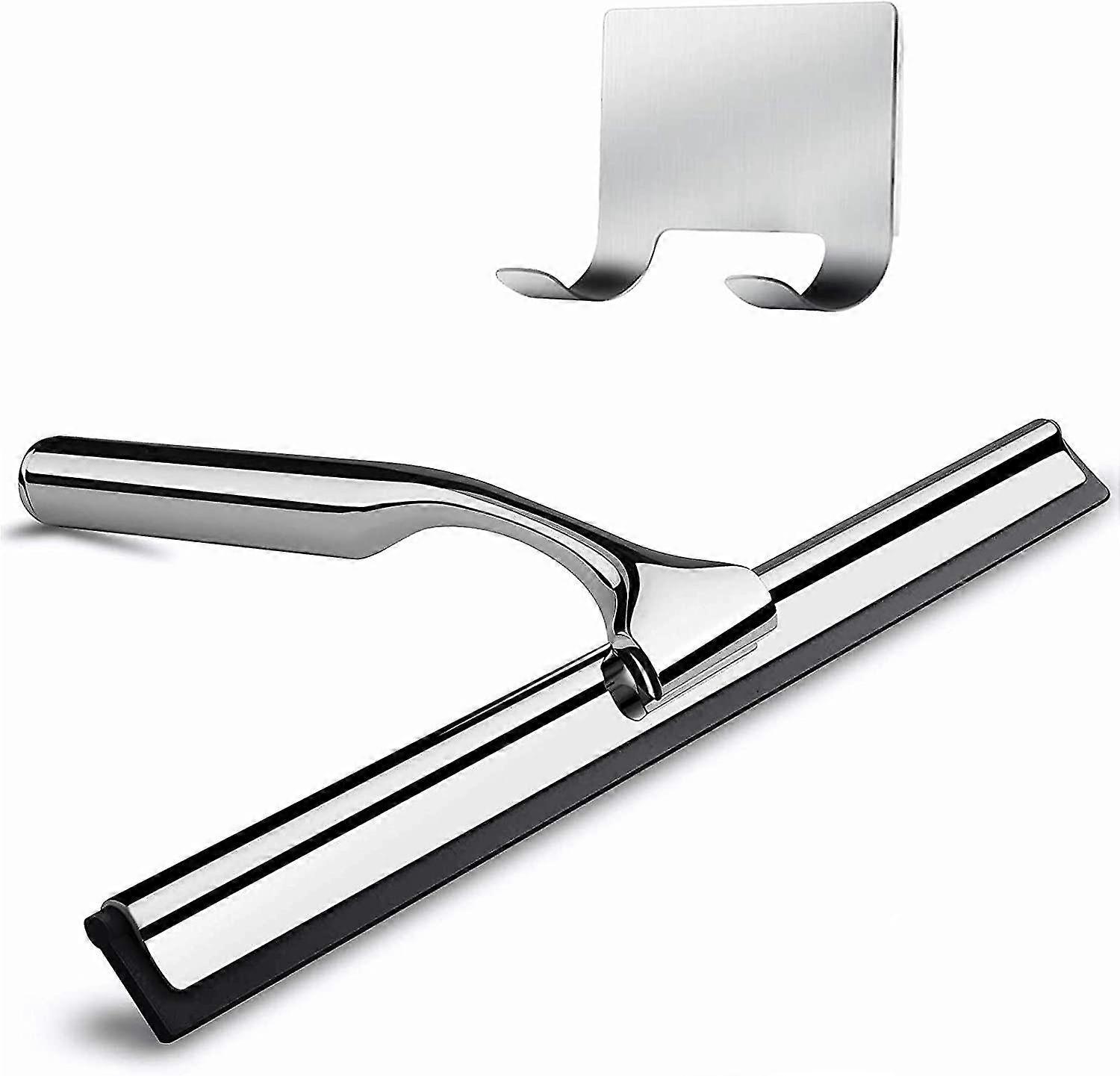 Shower Squeegee, Heilwiy Window Squeegee Stainless Steel Squeegee Shower Squeegee Gift