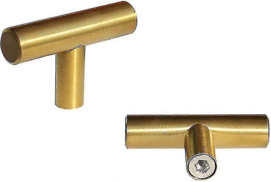 2 Inch Kitchen Drawer Cupboards Door Handle Pulls Brushed Nickel (5 Pack, Gold)