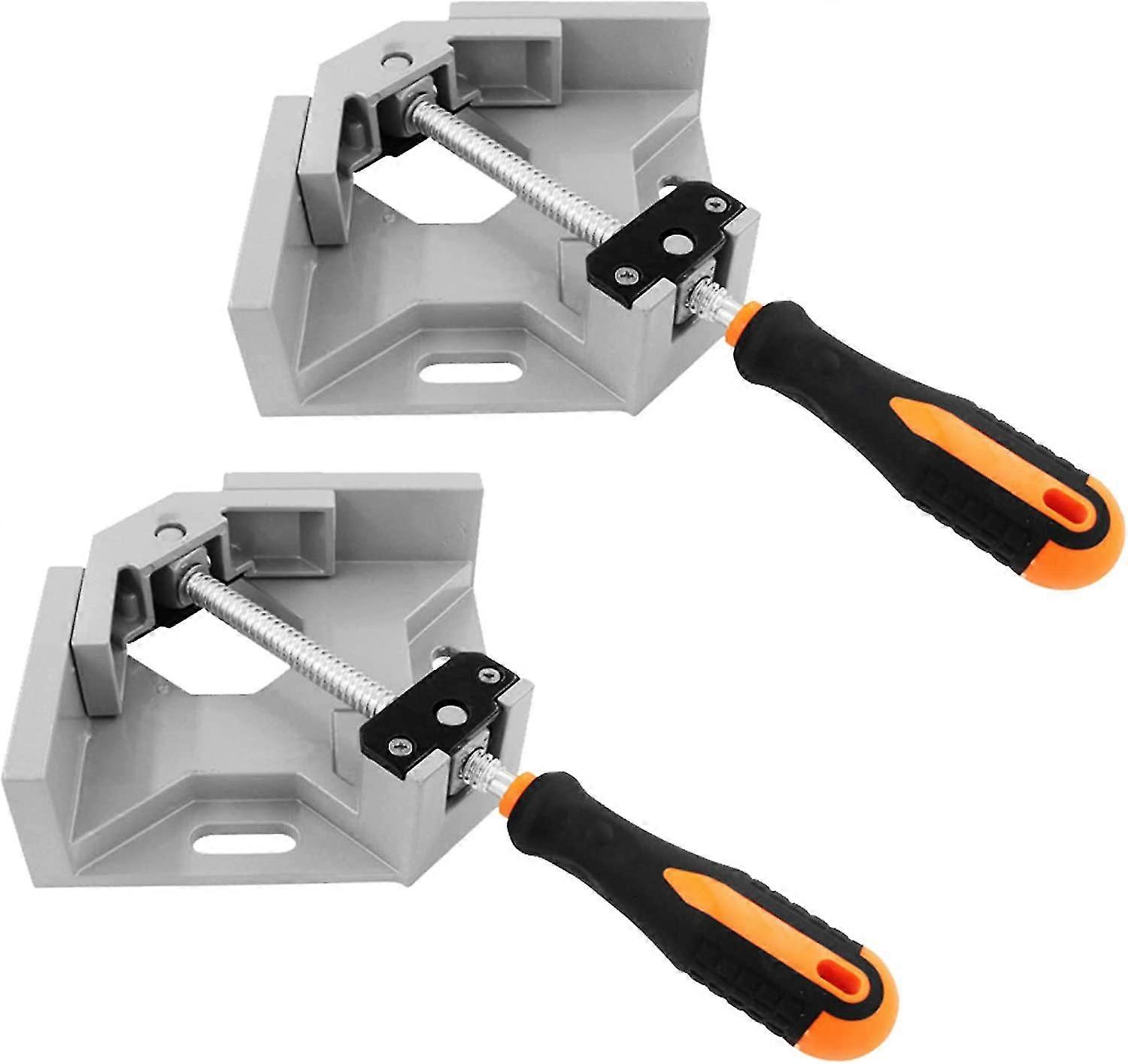 2 Pieces Angle Clamp, 90 Degree Perfect Angle Clamp, 2 Adjustable Handle, Clamp Vise For Joinery Carpenter