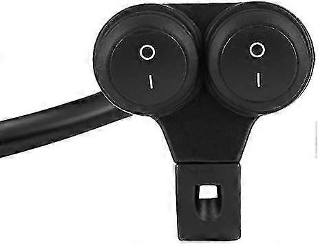 motorcycle handlebar switch, universal 22mm on/off switch headlight fog lights double control buttonb