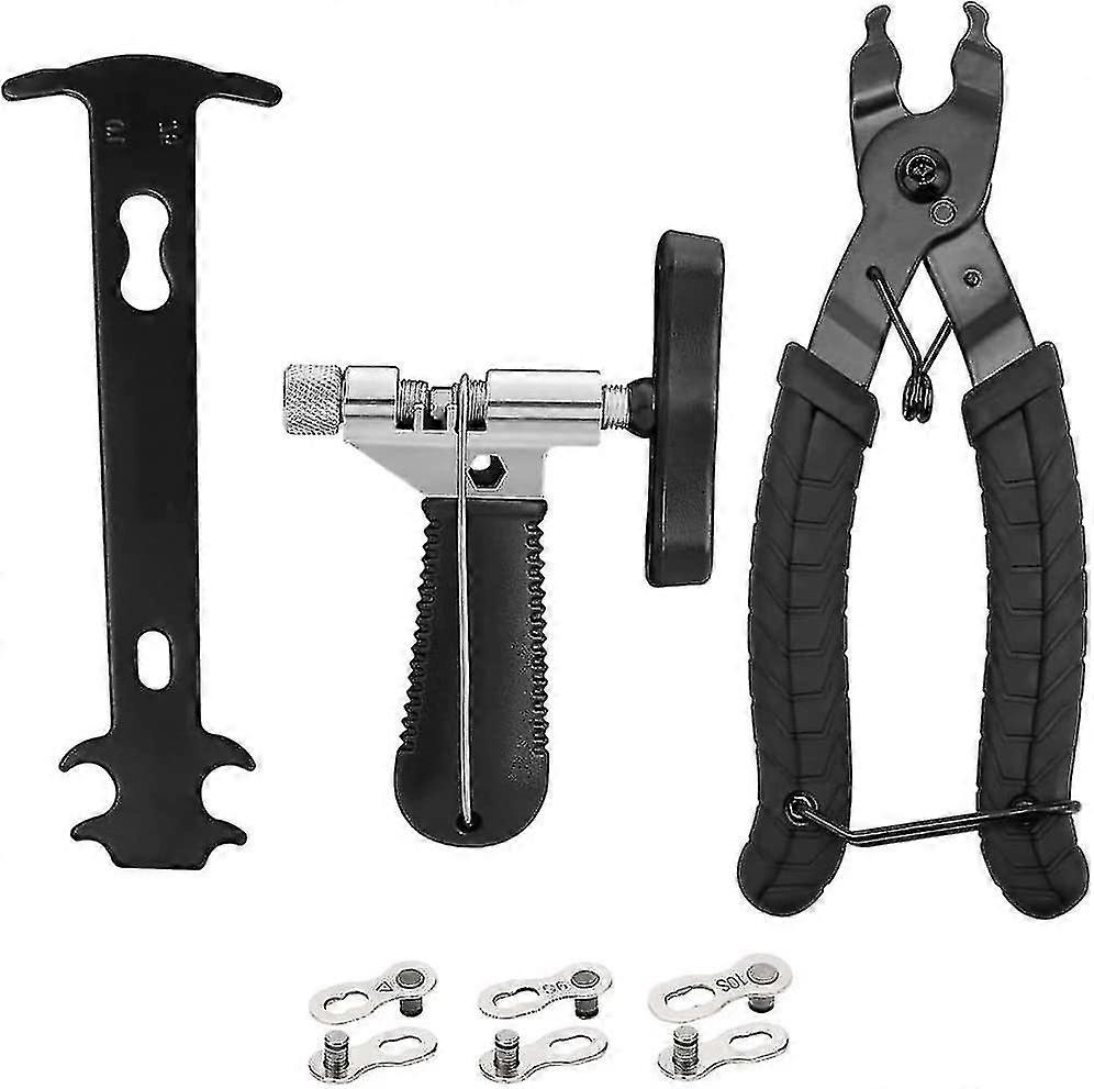 3 In 1 Bicycle Bike Chain Tool Set - Bike Chain Breaker / Chain Wear Checker Measurement Tool / Chain Link Plier For Any Type Of Bicycle: City Bike /