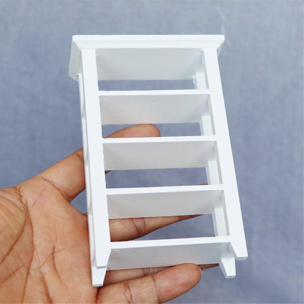 Miniature Furniture Model 4 Layers Shelf Display Rack 1: 12 Doll House Accessory