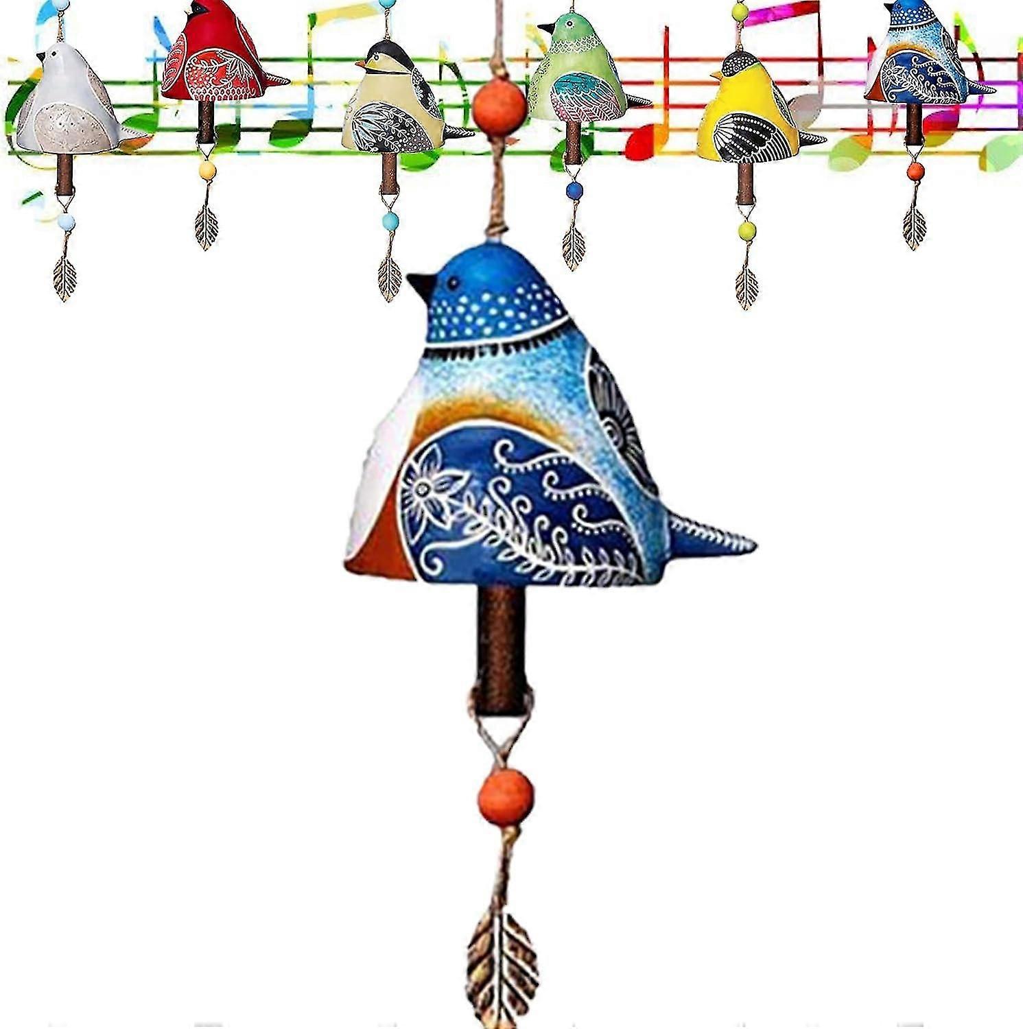 Bird Song Bell, Bird Song Bell Wind Chime, Bird Song Bell Courtyard Decoration, Mother's Day Wind Chime, Hanging Rustic Wind Bells for Garden Courtyar