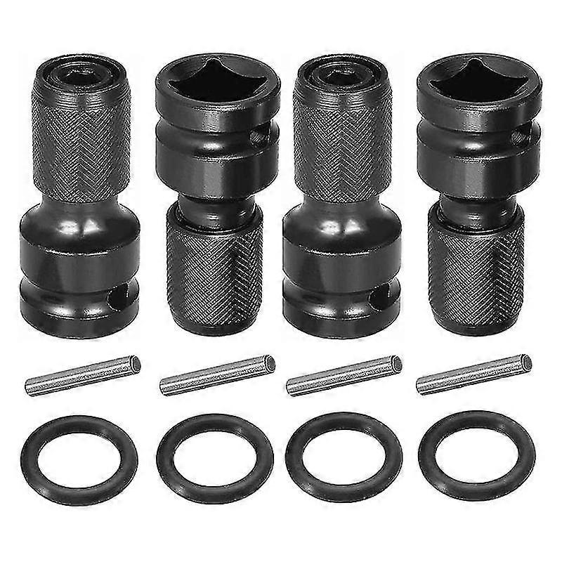 1/2 Inch Square Drive To 1/4 Inch Hex Female Socket Adapter Converter Chuck Adapter For Impact Air