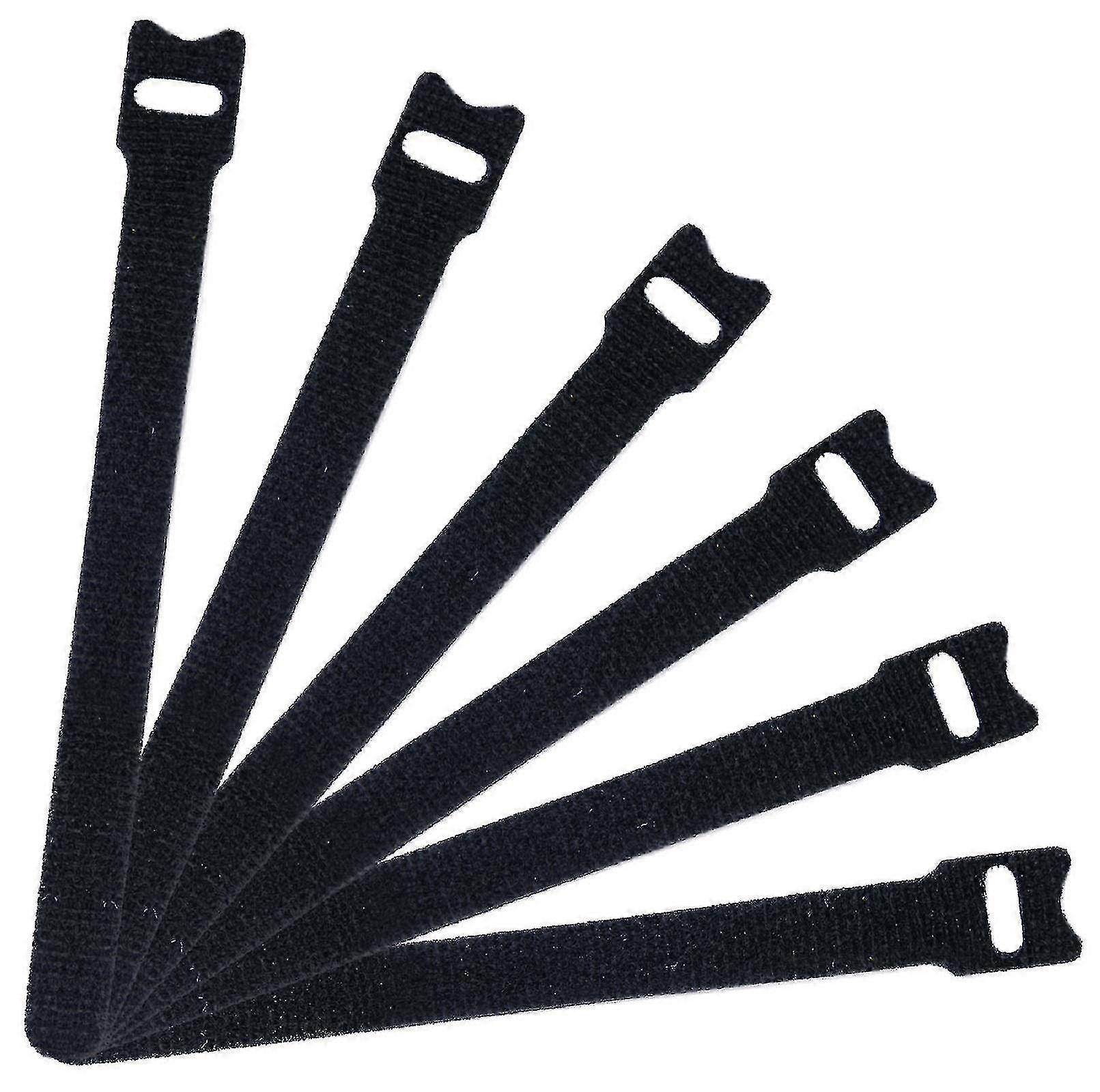 50pcs Reusable Fastening Cable Ties Microfiber Cloth Hook And Loop Cord Ties