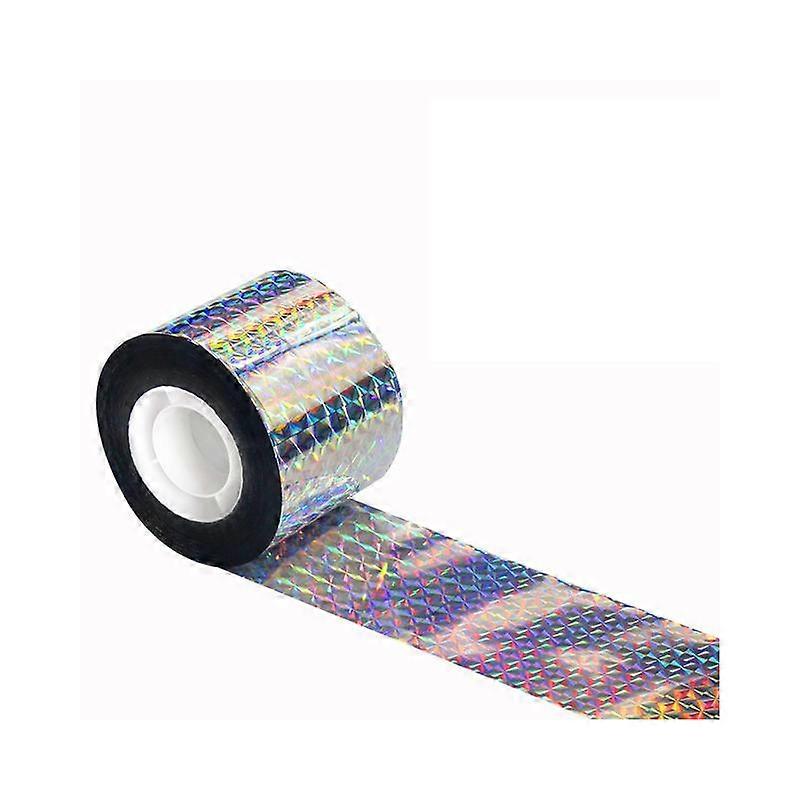 50M Pigeon Repellent Tape Bird Scarer Double Sided Bird Repellent Holographic Shiny Bird Repellent Tape for Scaring Birds Bird Scarer