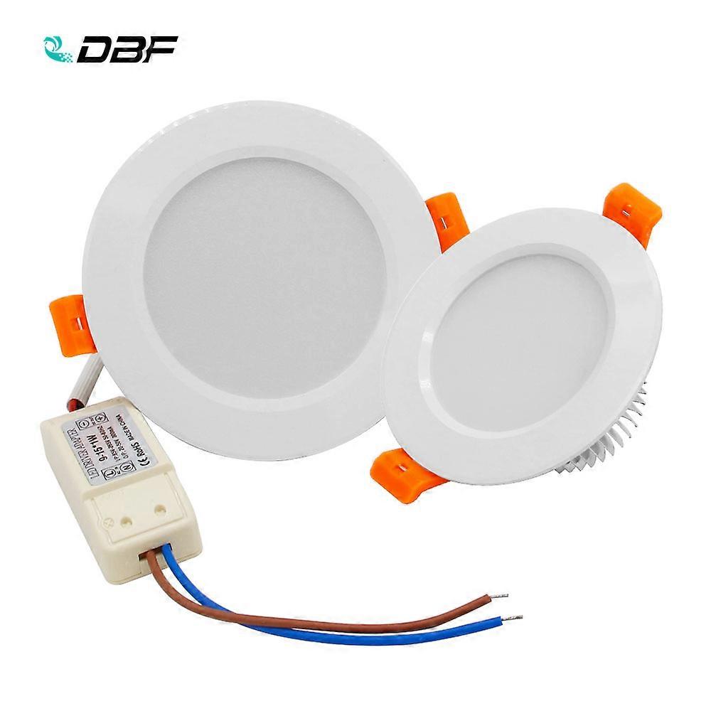 [DBF]جديد أبيض LED راحة النازل عكس الضوء 5W 7W 10W 12W جولة السقف بقعة مصابيح مع AC110V 220V LED سائق ديكور المنزل