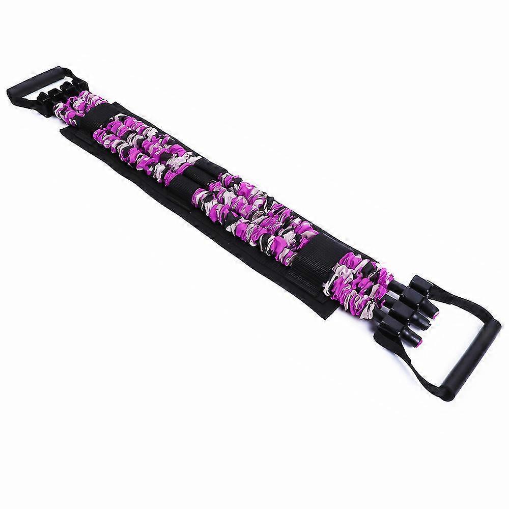 カモフラージュパープル60ポンド-最大36kgストレッチロープストレッチストレッチロープ多機能ストレッチバンド胸部筋肉トレーニング